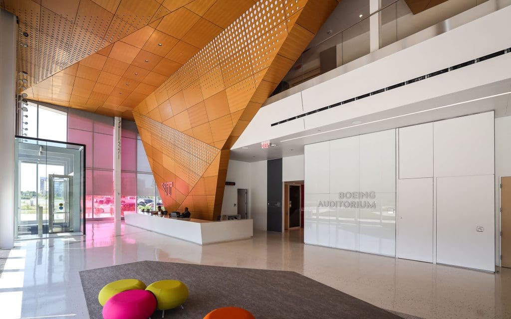 Dreamwalls Backpainted Glass at Virginia Tech Innovation Campus Building One-004