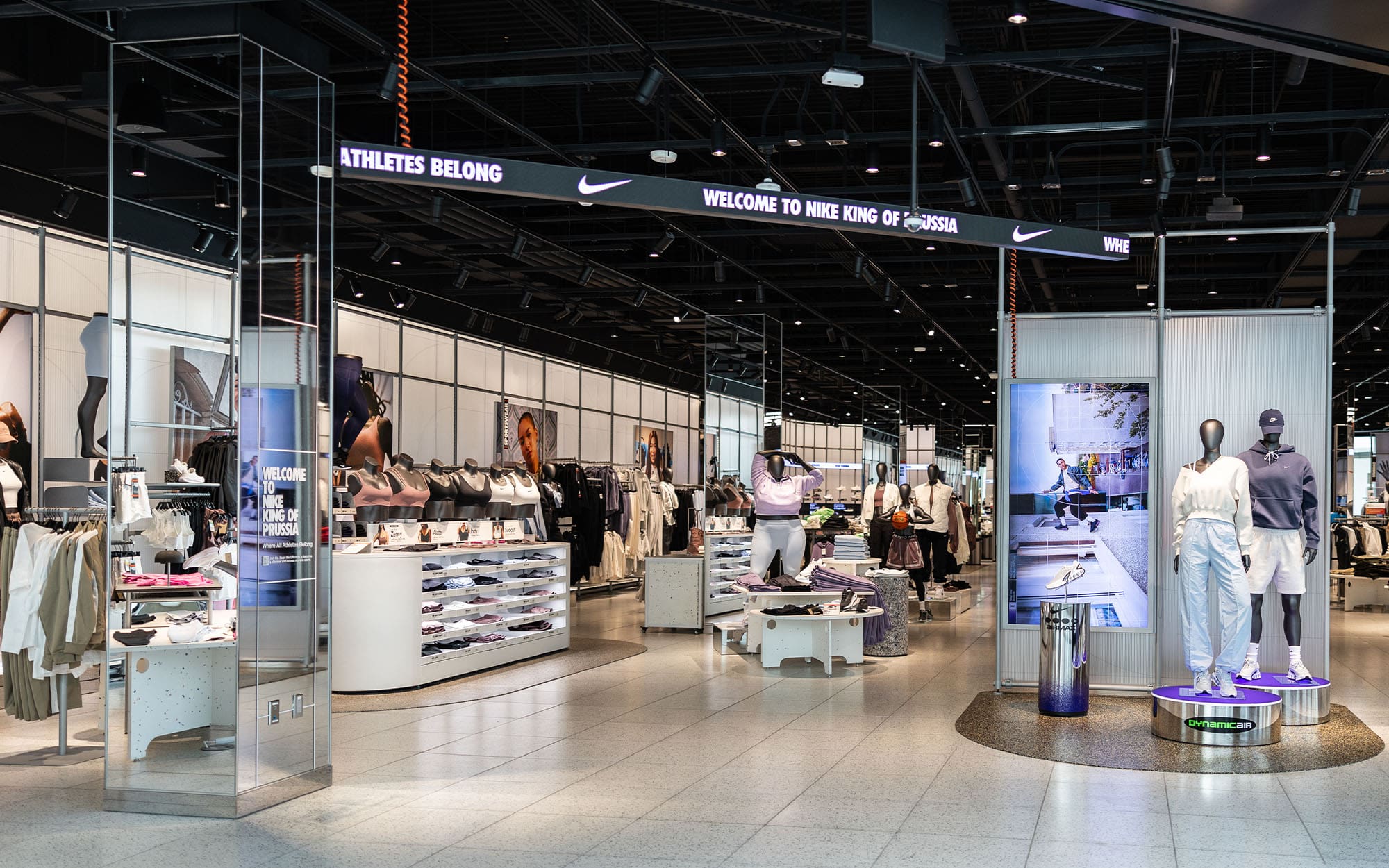 Dreamwalls Clarity Mirrors at the Nike store in King of Prussia Mall-pic1