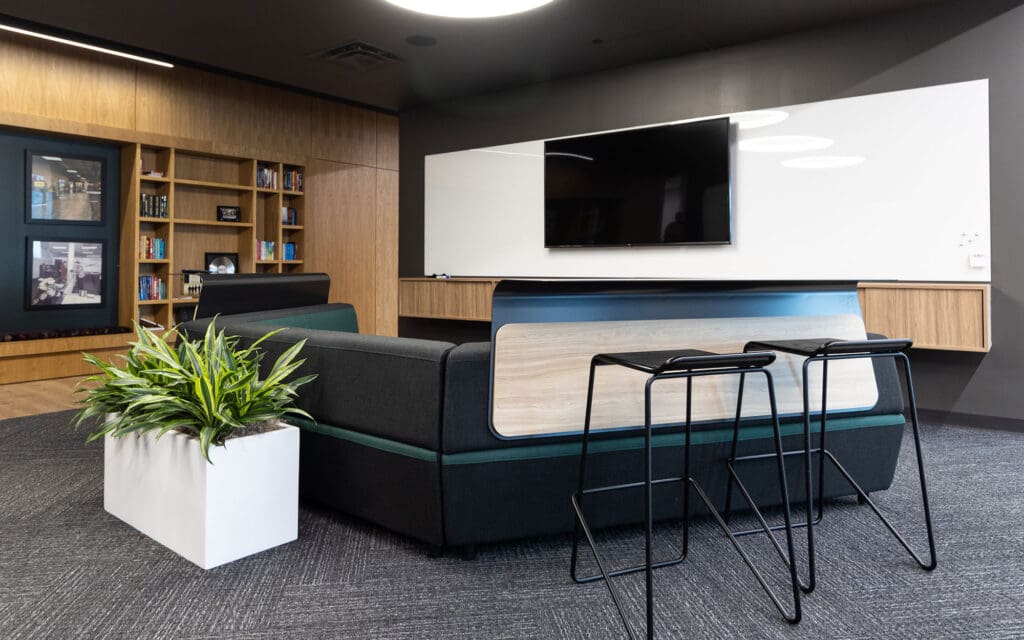 Dreamwalls glass whiteboard at Round Room Fishers IN-02