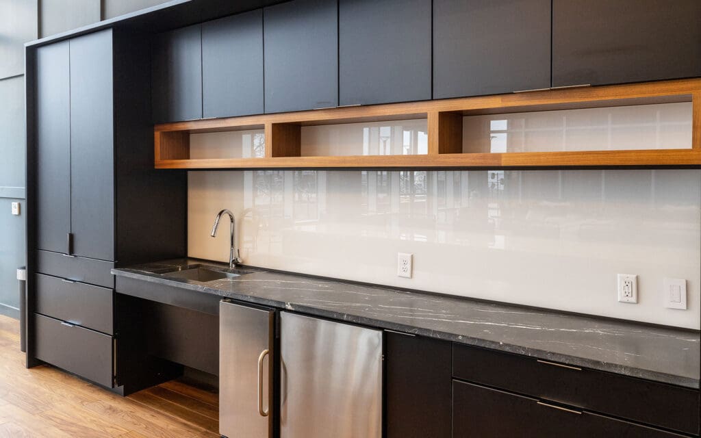 Dreamwalls Gray Backpainted Glass at Live Grandscape TX-07