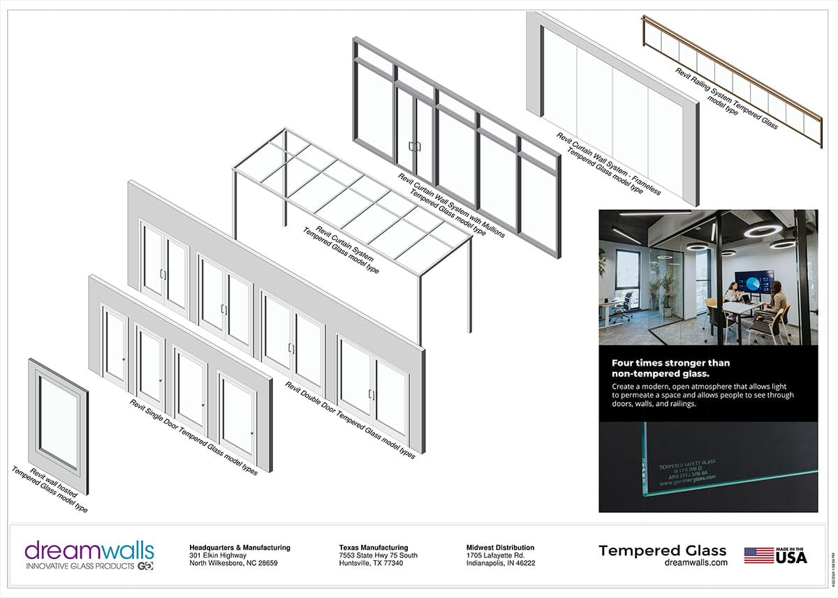Dreamwalls Tempered Glass Revit Models-preview