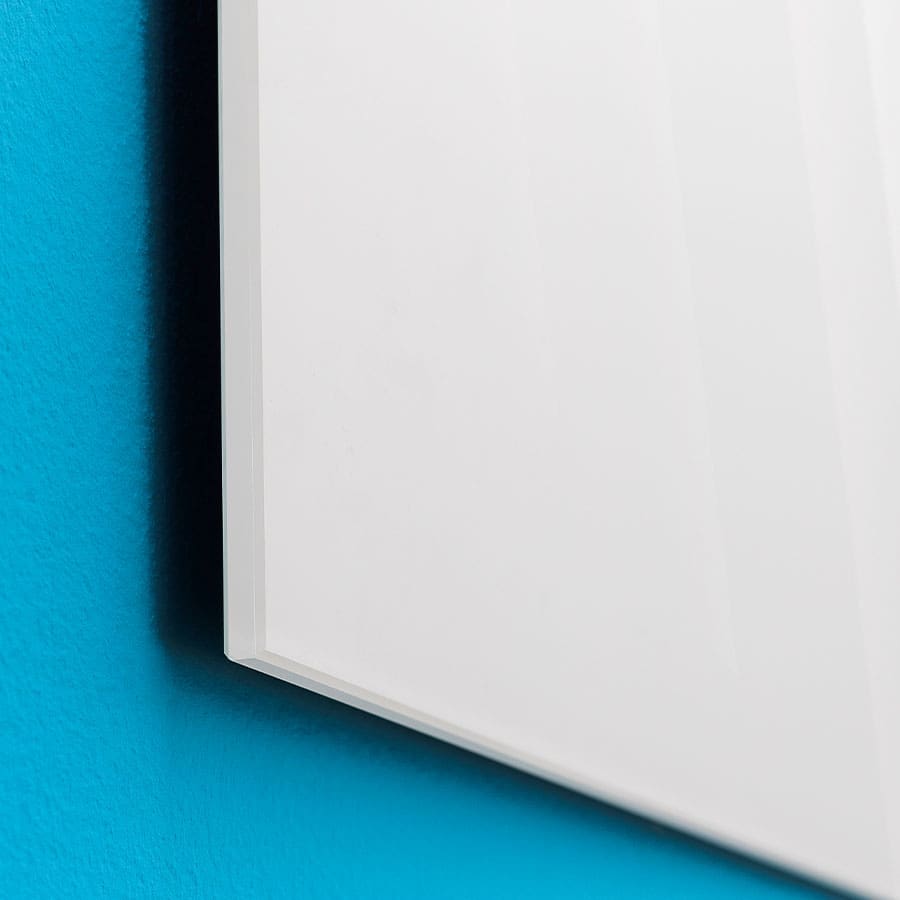 glass markerboard with invisible z-clips