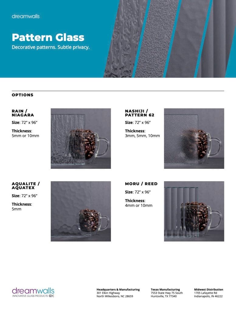 pattern glass info sheet-preview