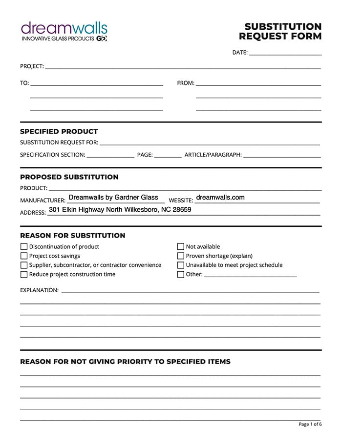 Substitution Request Form-generic-preview
