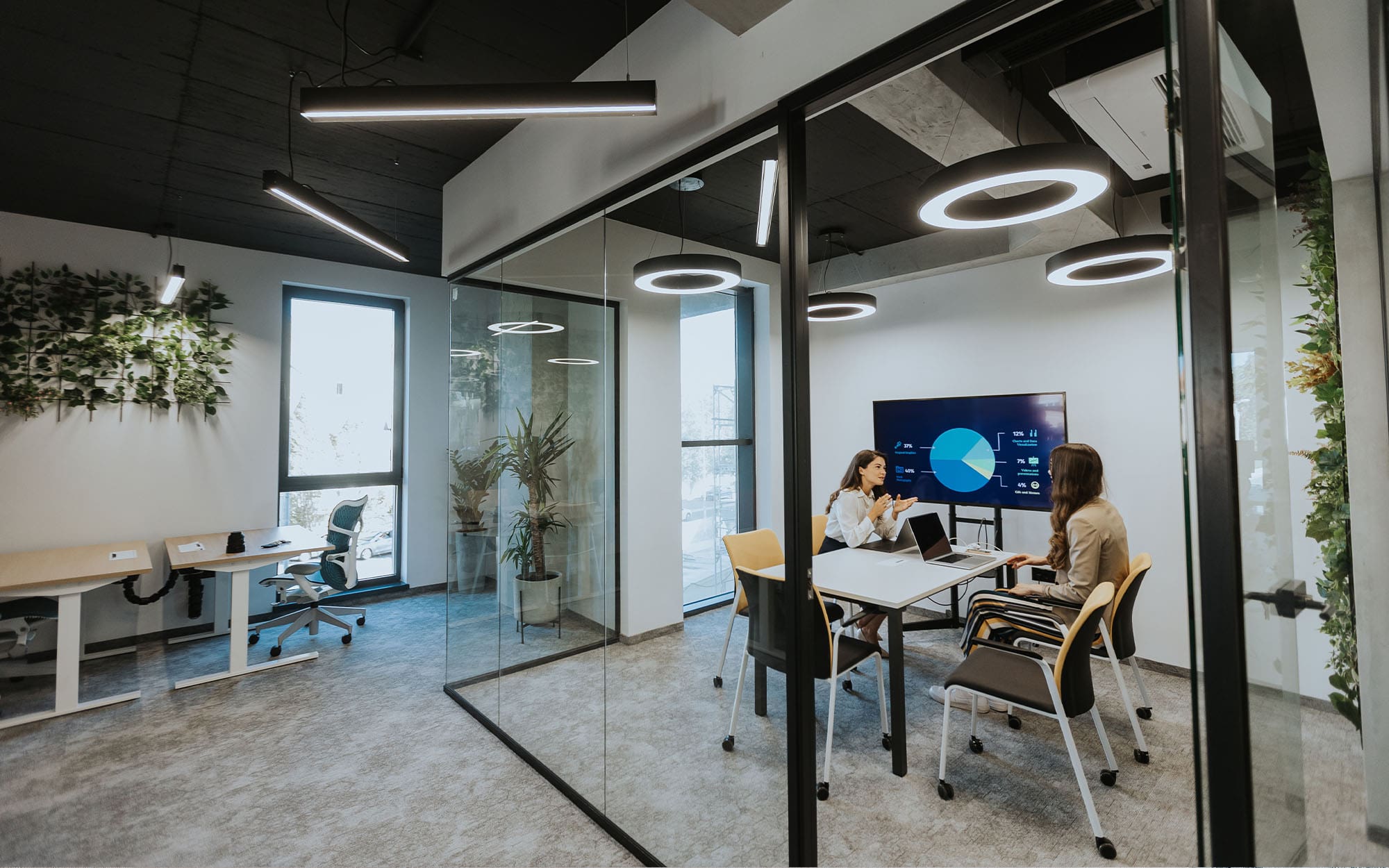 tempered glass office partitions