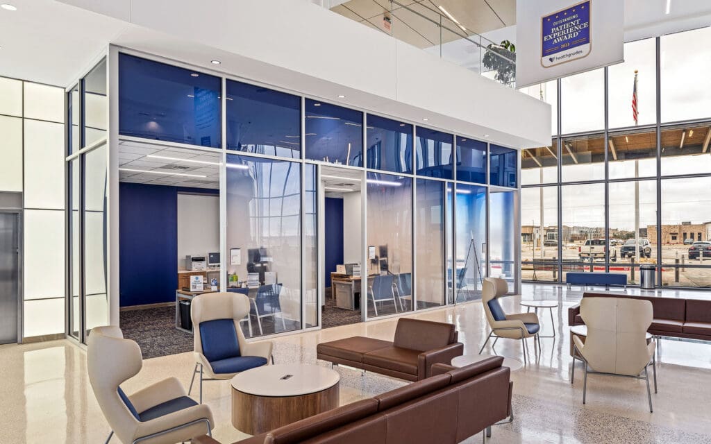 UMC Health and Wellness Hospital-Dreamwalls backpainted and laminated glass with custom gradient interlayer-pic2